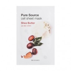 MISSHA Pure Source Cell Sheet Mask (Shea Butter) - plátýnková maska s výtažkem bambuckého másla (E1892)